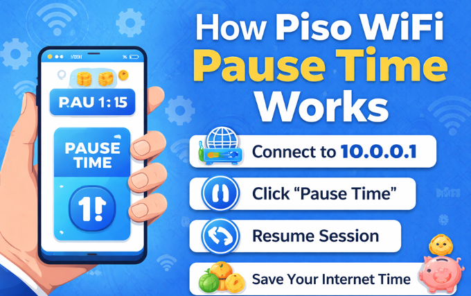 piso wifi pause time