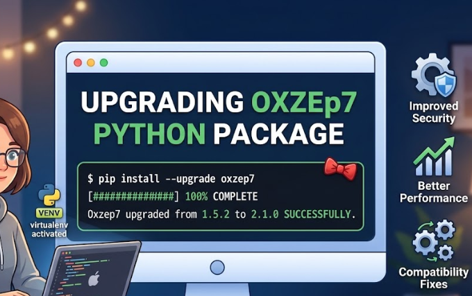 upgrade oxzep7 python
