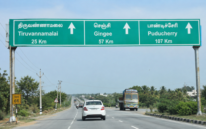arunachalam to pondicherry distance